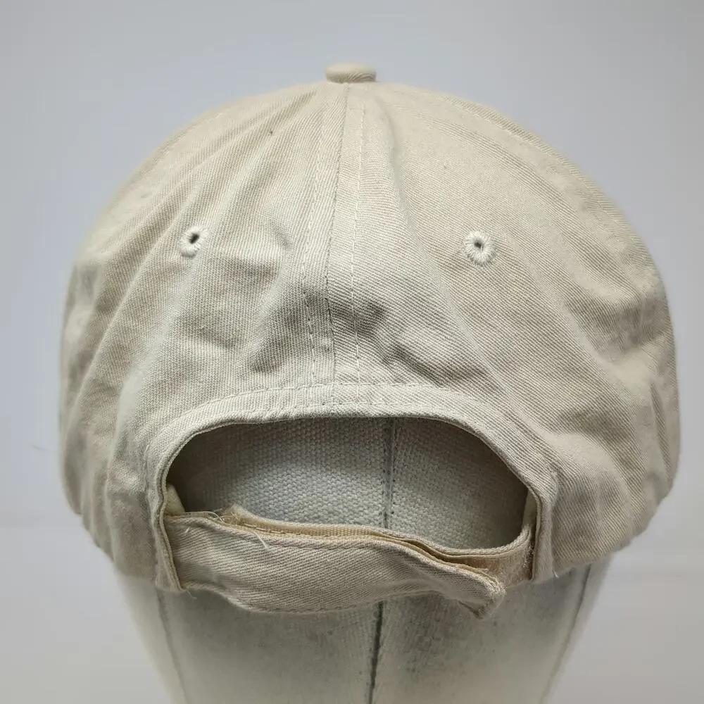 Hit 5 Panel Beige One Size Hat Federal Credit Union Embroidered Strapback